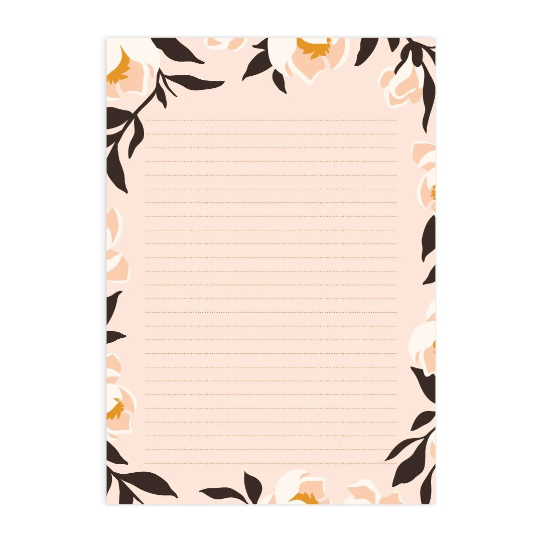 Magnolias A5 Blank Notepad