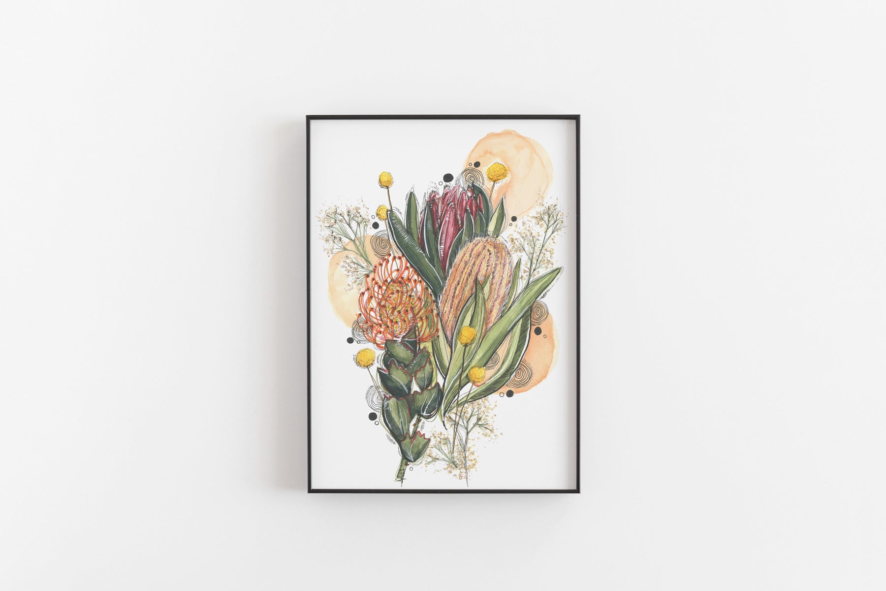 Native Bunch of Flowers Print