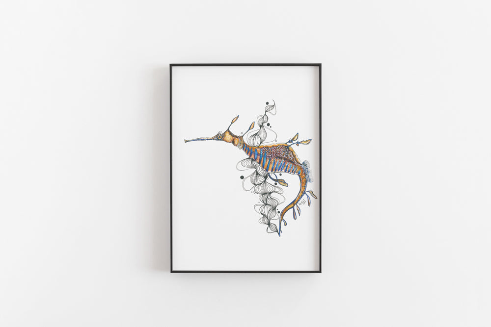 Leafy Sea Dragon Print (Portrait)