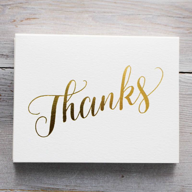Thanks Foil Greeting Card Boxed Set