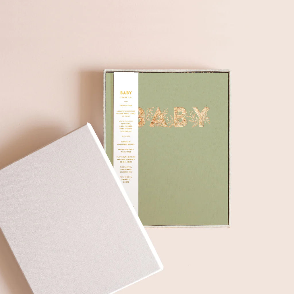 Mini Sage Baby Book Boxed