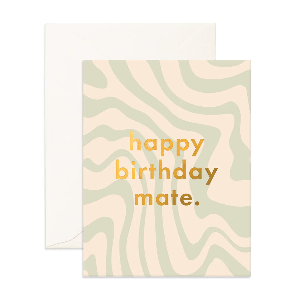 Birthday Mate Swirl Greeting Card