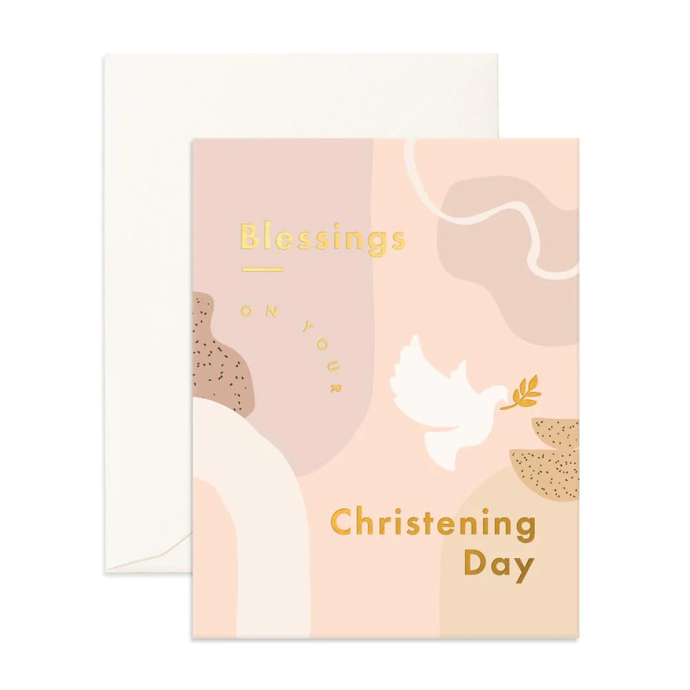 Blessings on your Christening Baby Card