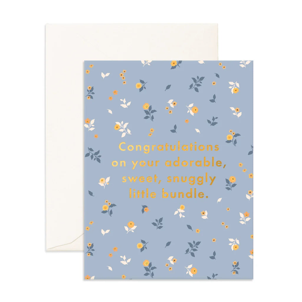 Snuggly Bundle Broderie Baby Card