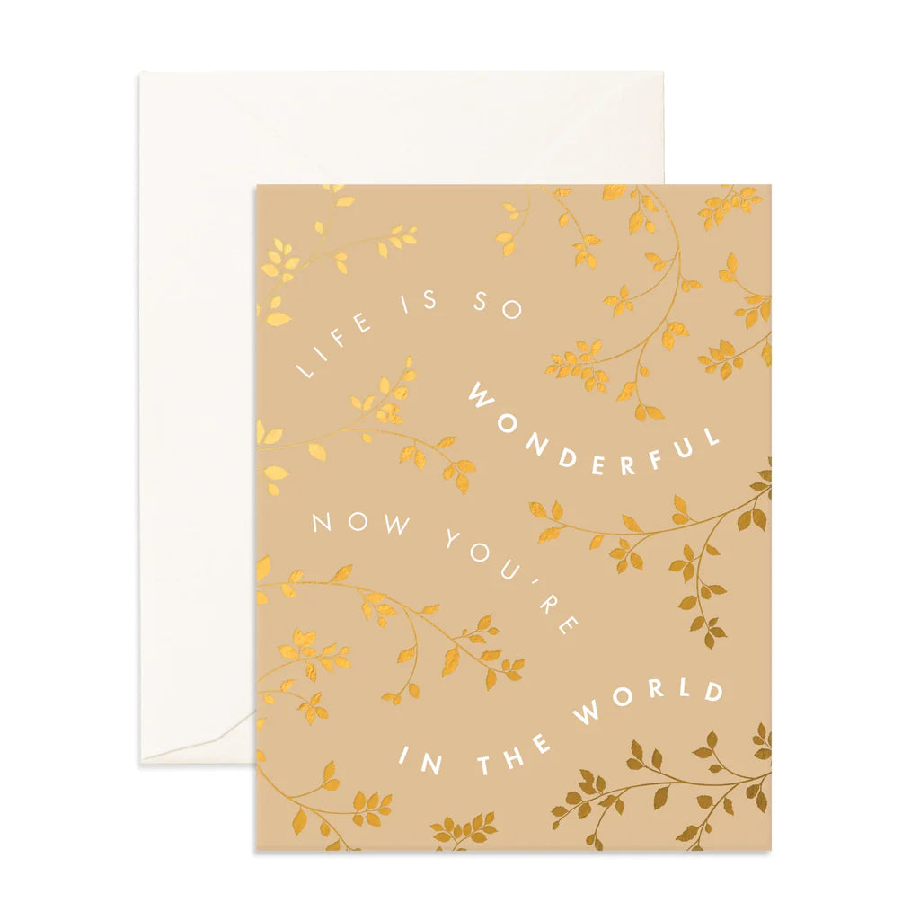 Life is Wonderful Vines Card