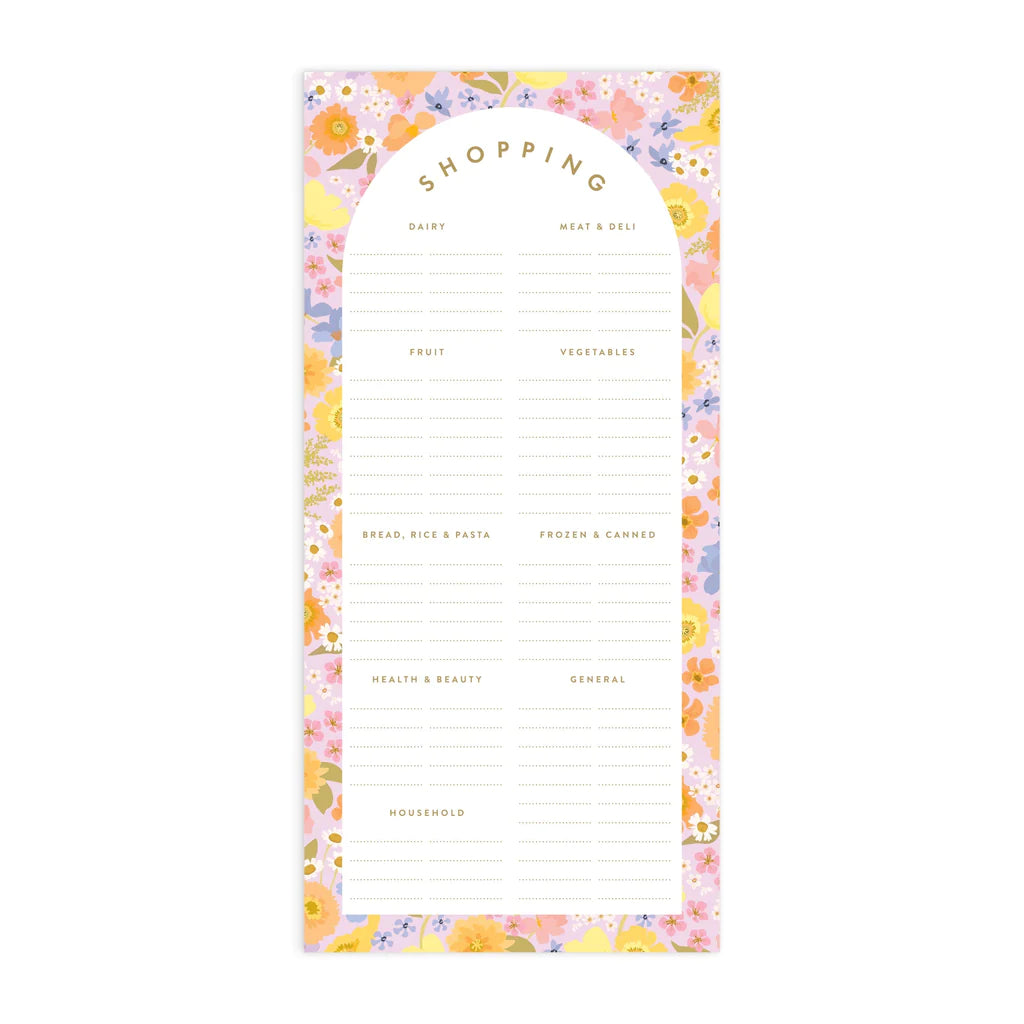 Botanika DL Shopping List Magnet Notepad