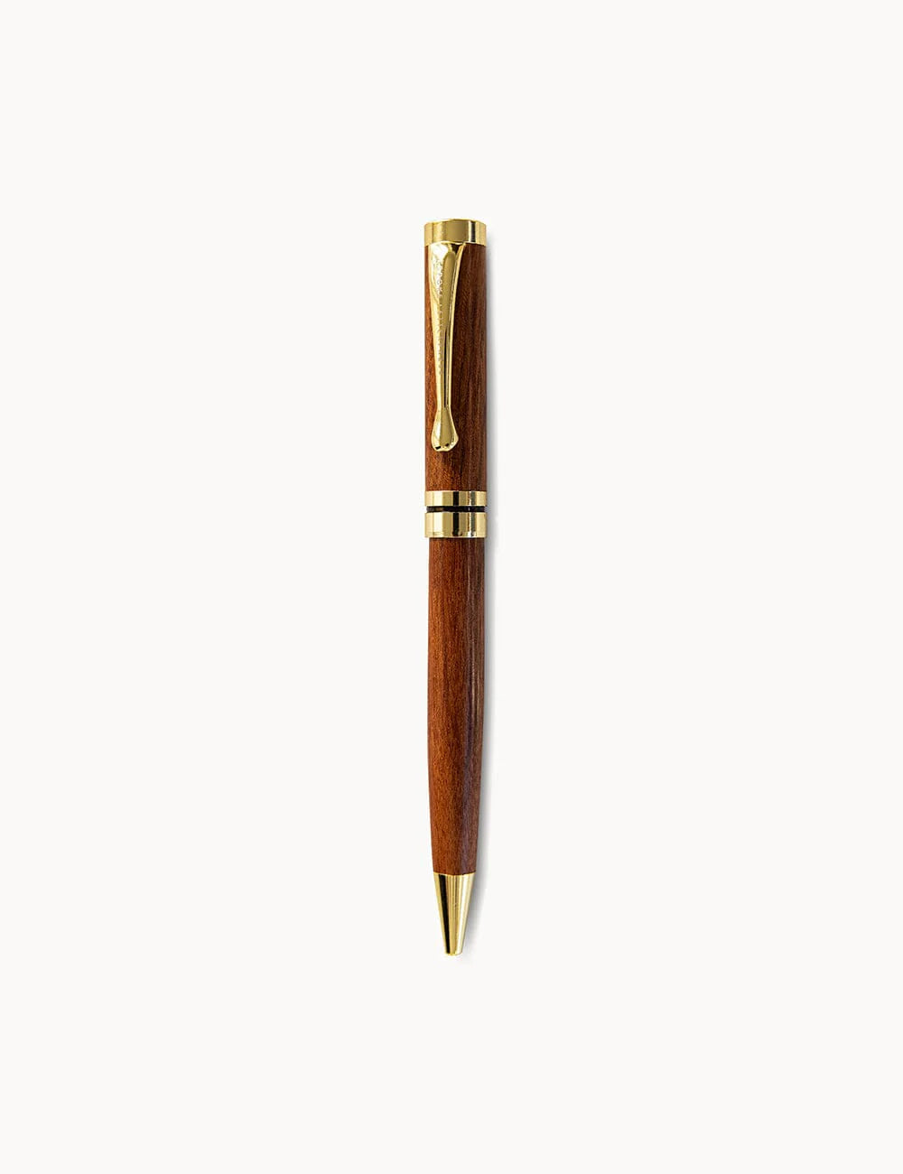 Classic Wood &amp; Gold Ballpoint Pen (Boxed)