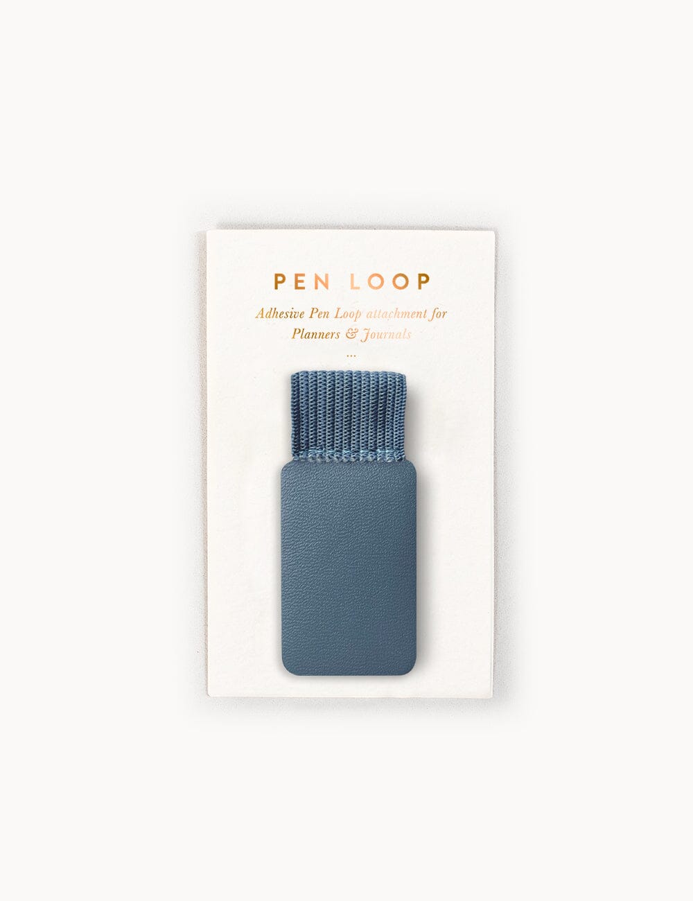 Adhesive Rectangle Pen Holder Loop -Denim Blue