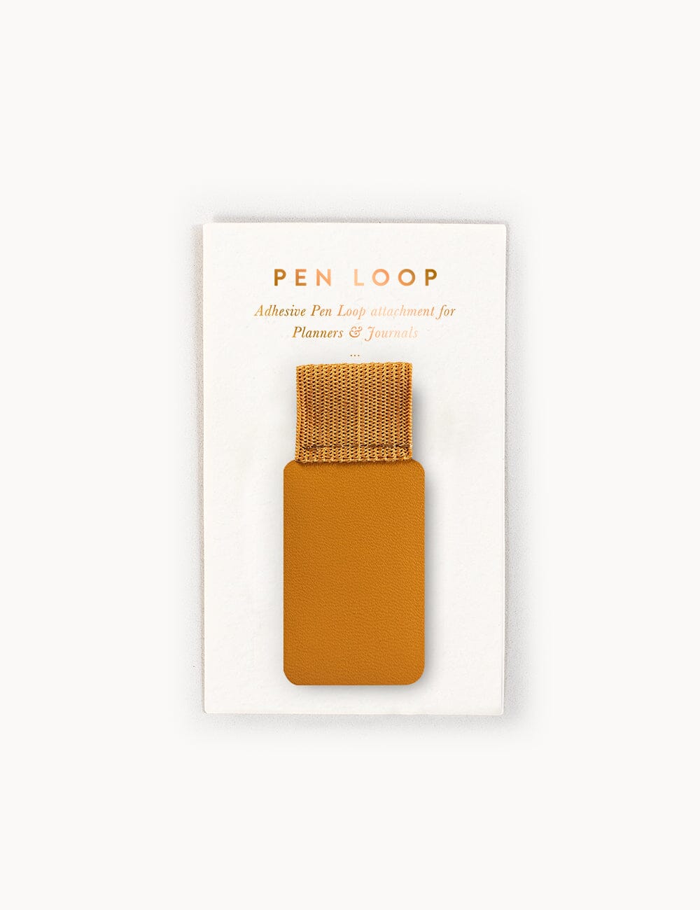 Adhesive Rectangle Pen Holder Loop - Mustard