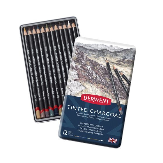 Derwent Tinted Charcoal Pencils