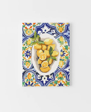 Amalfi Lemons Framed 40x50 Canvas