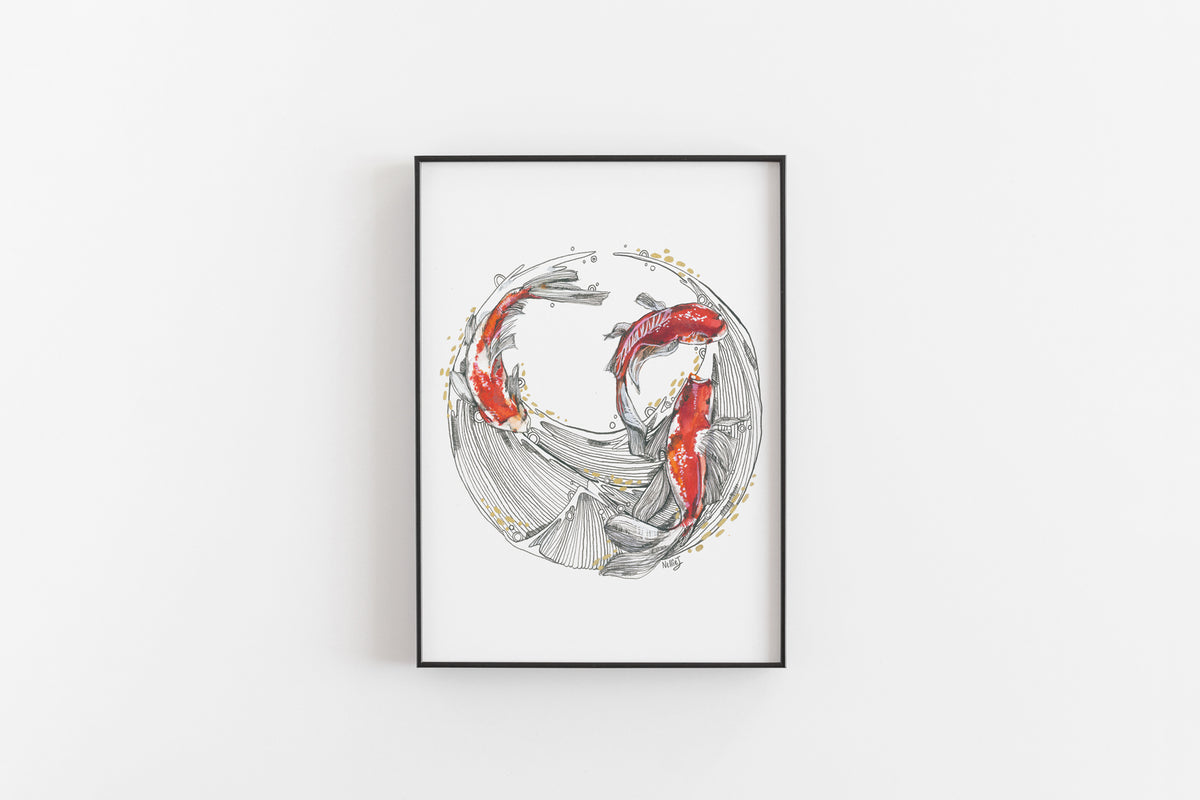 Koi Fish Swirl