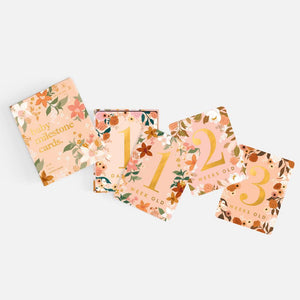 Baby Milestone Cards Floral