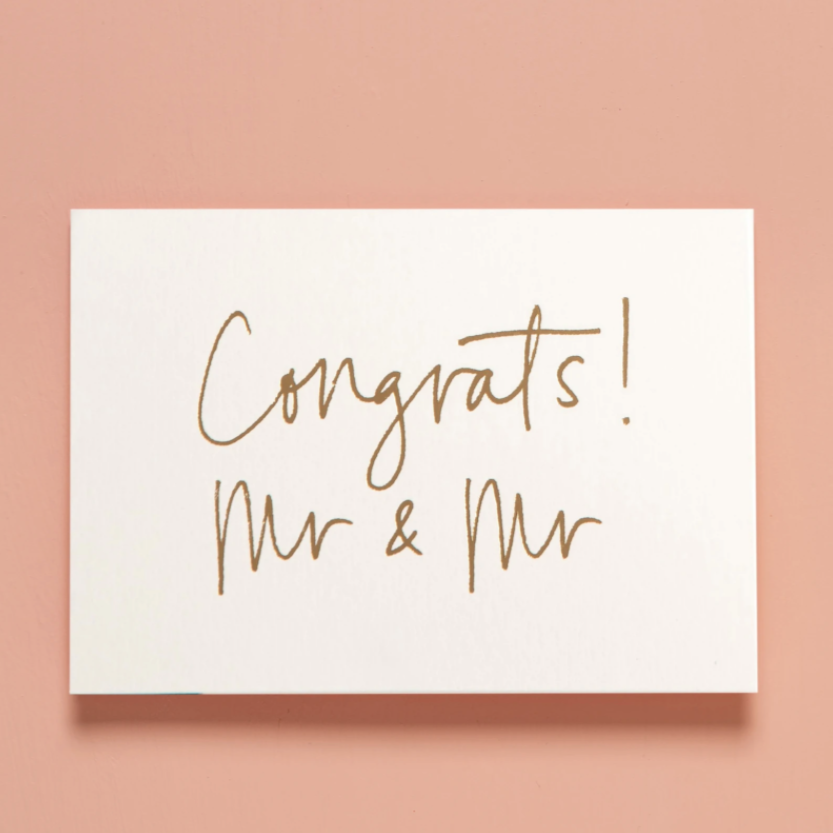 Congrats! Mr & Mr