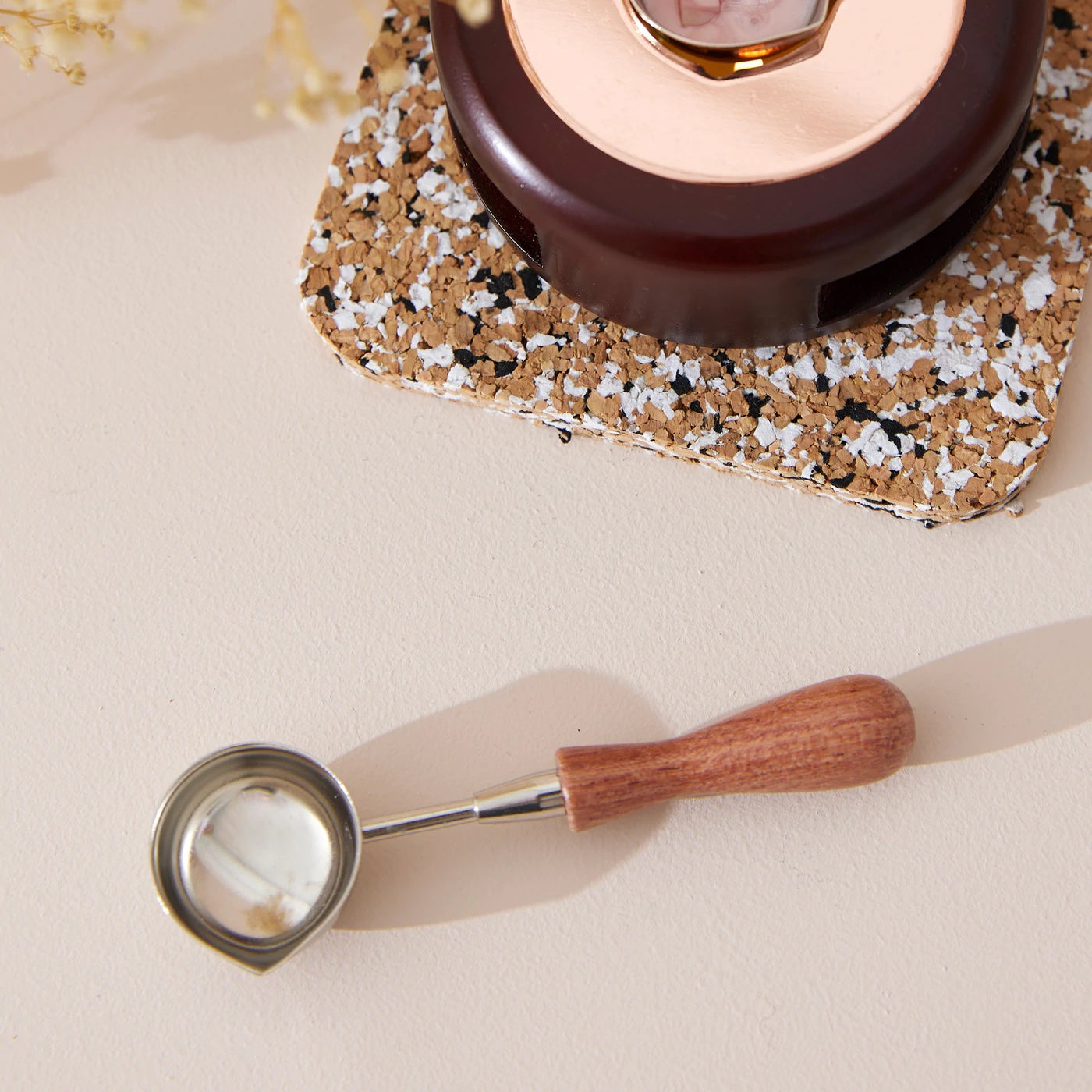 Melting Spoon Wooden Handle