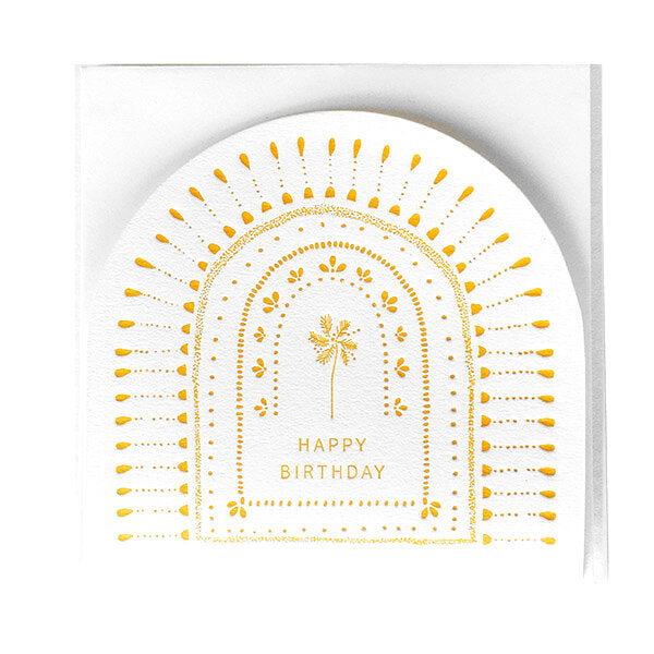 Happy Birthday Palm Archie Greeting Card