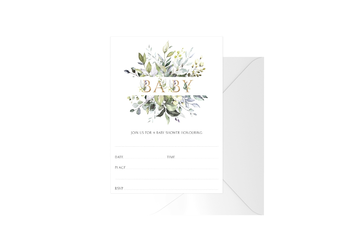 Baby Botanical Fill In Baby Shower