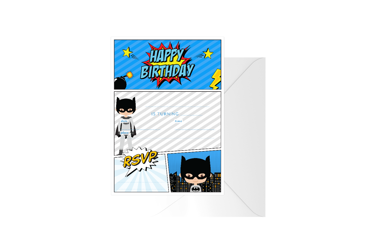 Bat Boy Fill In Birthday