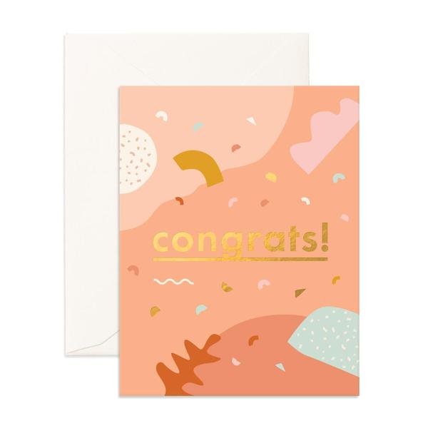 Congrats Abstract Card