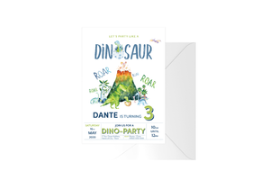 Party Like A Dinosaur Customised Birthday Boy