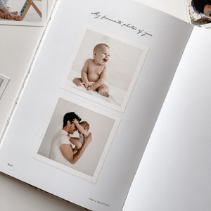 Bebe Baby Book with Keepsake Box Oatmeal