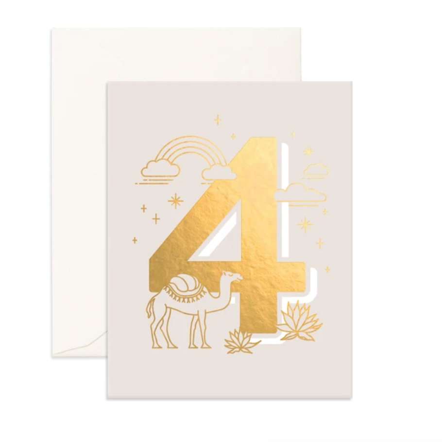 No. 4 Animals Greeting Card